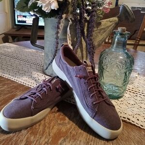 Keds Ladies Plum Canvas Sneakers